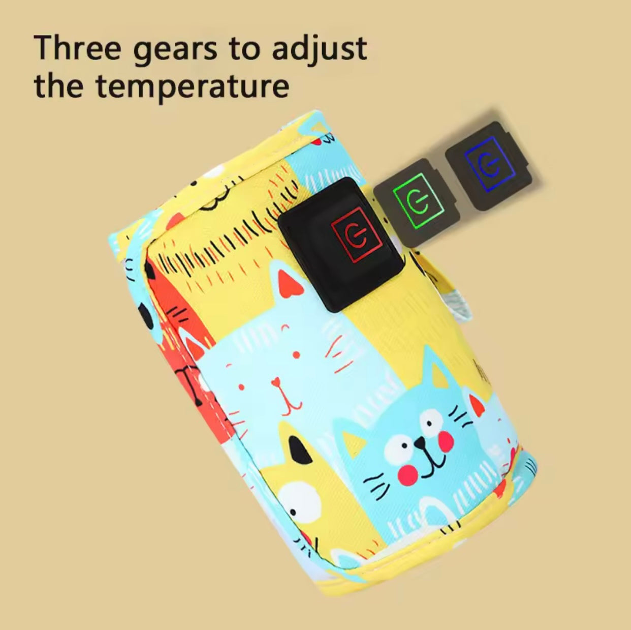 Calentador Portátil USB para Biberones – Ideal para Viajes, Paseos y Coche
